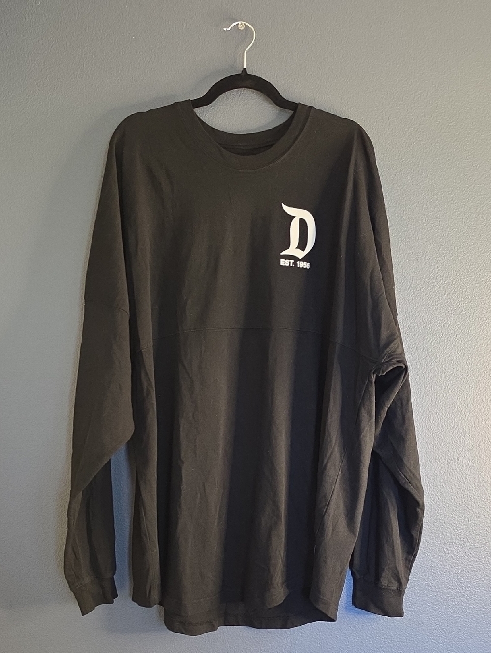 Disney Spirt Jersey Black Long-Sleeve Tee